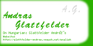 andras glattfelder business card